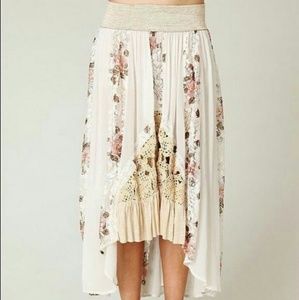 New Romantics Free People Godet Maxi Skirt